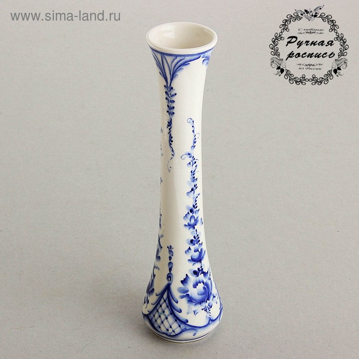 

Ваза "Узкая", гжель