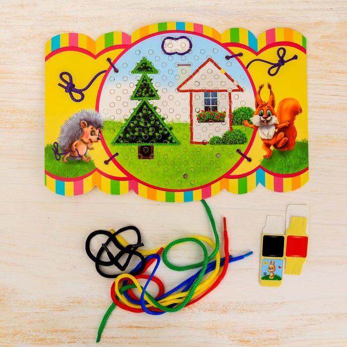 Шнуровка планшет "Животные"