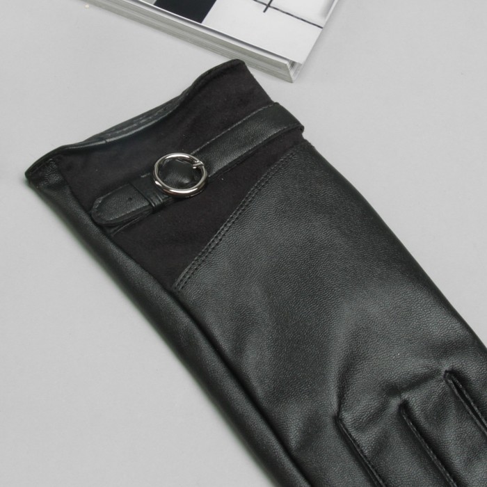 Перчатки женские, размер 25, цвет чёрный