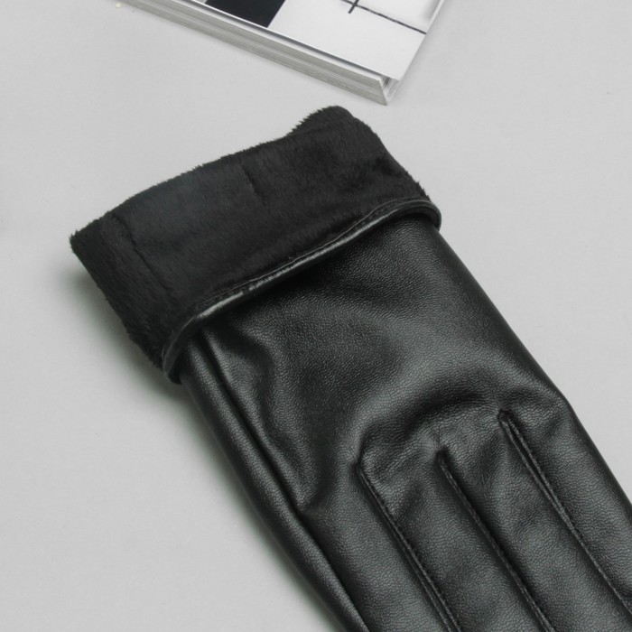 Перчатки женские, размер 25, цвет чёрный