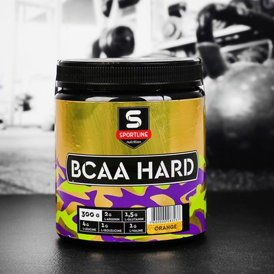 Аминокислоты SportLine BCAA HARD 4:1:1, апельсин, 300 г