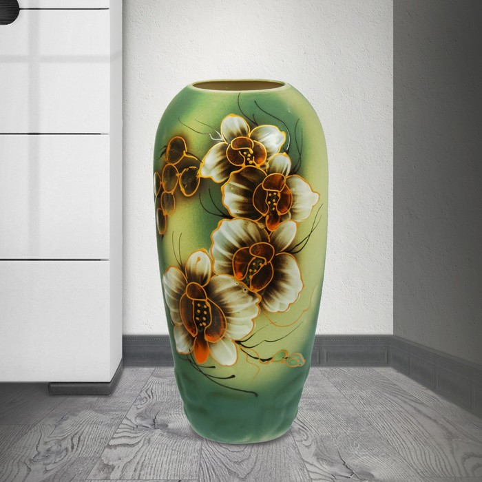 Ваза напольная "Аурика" орхидея, микс