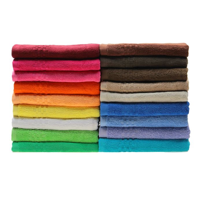 Полотенце Collorista банное однотонное, цвет красный, размер 70х140 см +/- 3 см, 400 г/м2