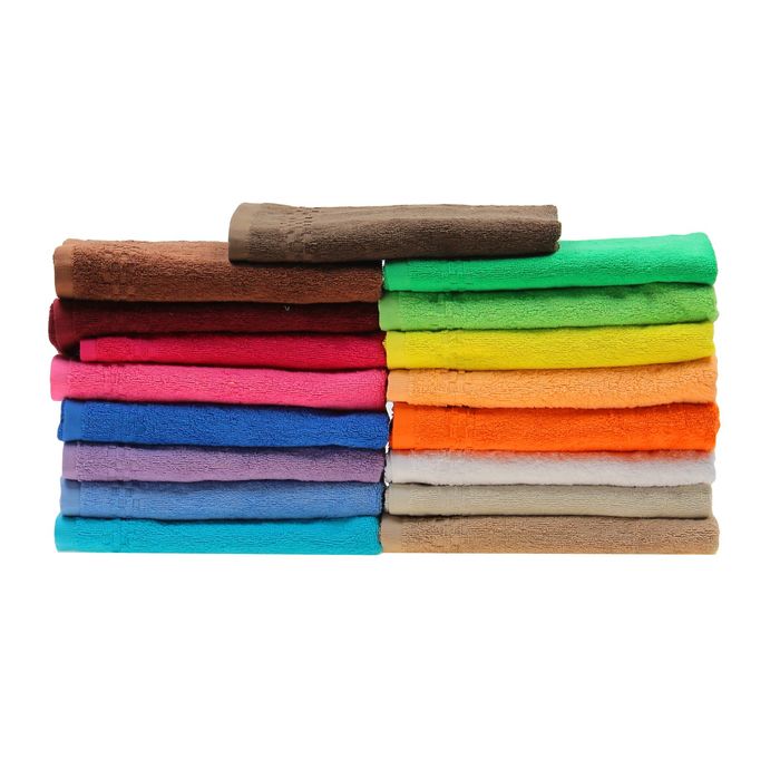 Полотенце Collorista однотонное, цвет голубой, размер 50х90 см +/- 3 см, 400 гр/м2