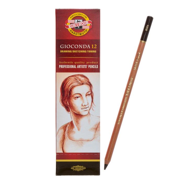 

Сепия в карандаше 4.2 мм Koh-I-Noor GIOCONDA 8804, коричневая, тёмная, лаковый корпус, 175 мм