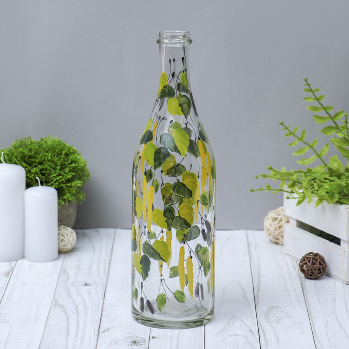Ваза "Бутыль", бруньки, 1 л