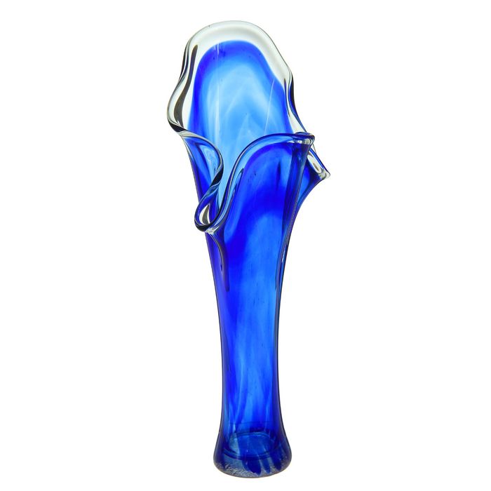 Ваза "Волна" синяя