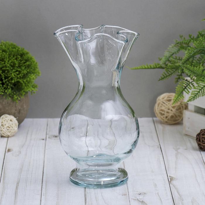 Ваза Великолепие 20 см, прозрачная ваза betty стекло прозрачная 20 см