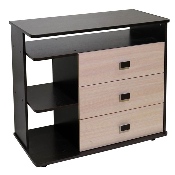 Комод Теннеси 850х450х950 Венге фасад дуб молочный