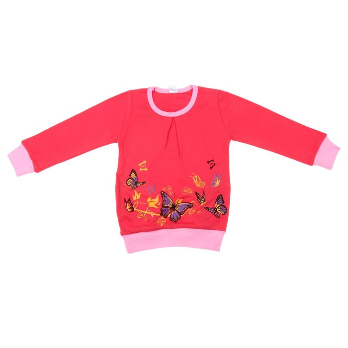 Футболка (джемпер) для девочки, рост 98 см (56), цвет МИКС 5402М