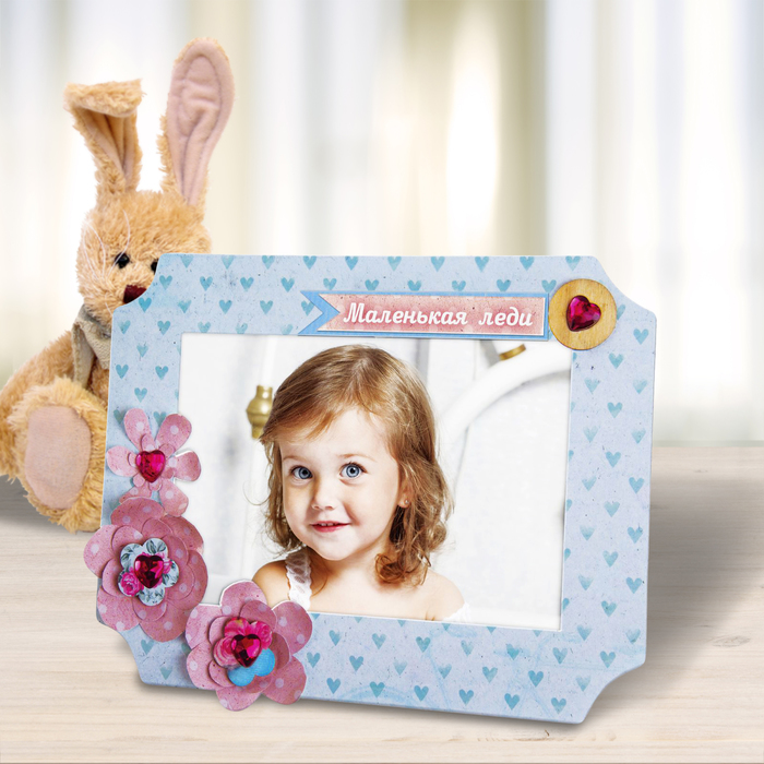 Фоторамка для декорирования "Маленькая леди" + декор