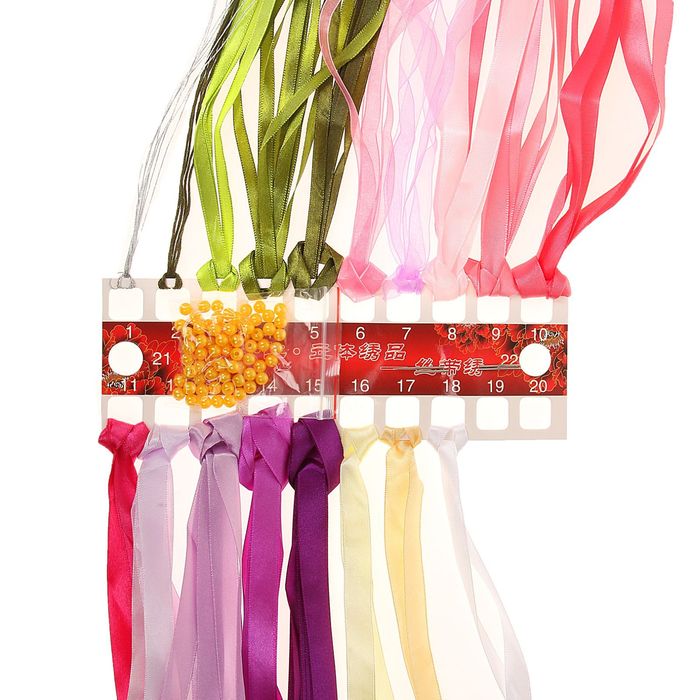 Набор для вышивания лентами "Букет очарование" размер основы 40*51 см