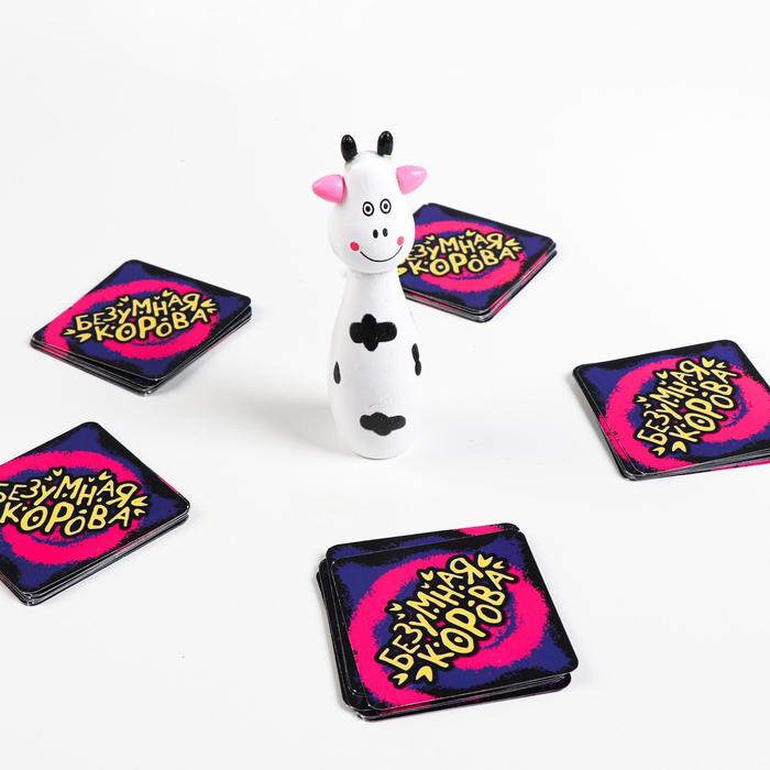 Настольная игра на скорость и внимание "Безумная корова"