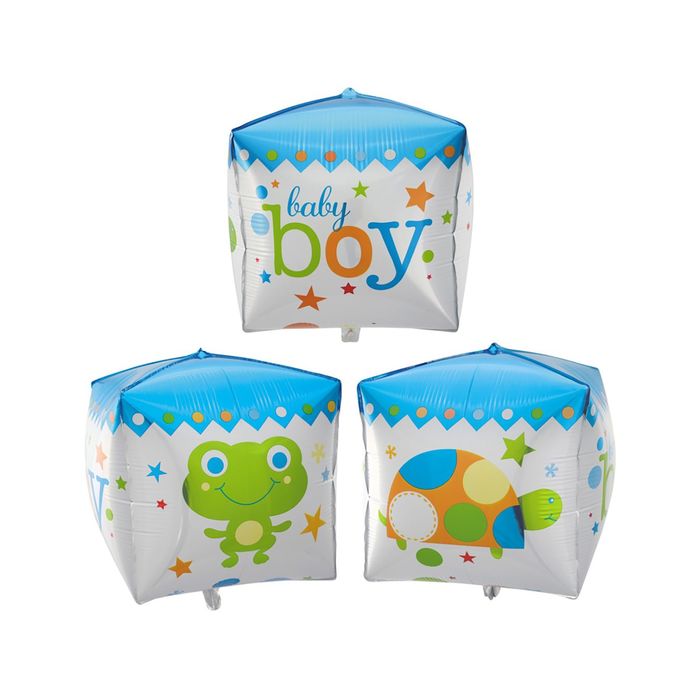 Шар фольгированный КУБ "д/мальчика" 24"