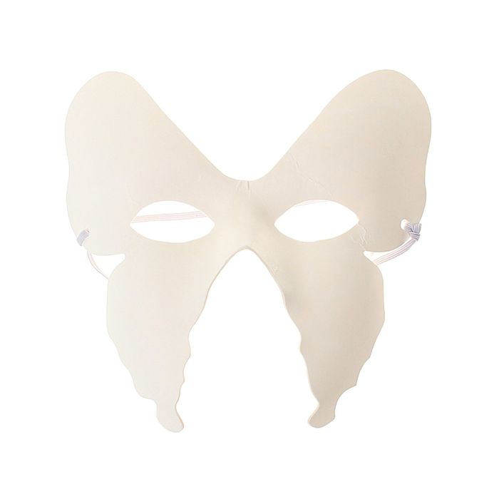 Основа для творчества и декорирования - маска на резинке "Бабочка"