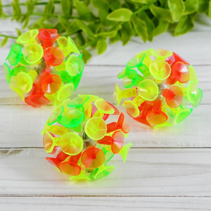 Мяч-липучка световой, 6,5 см