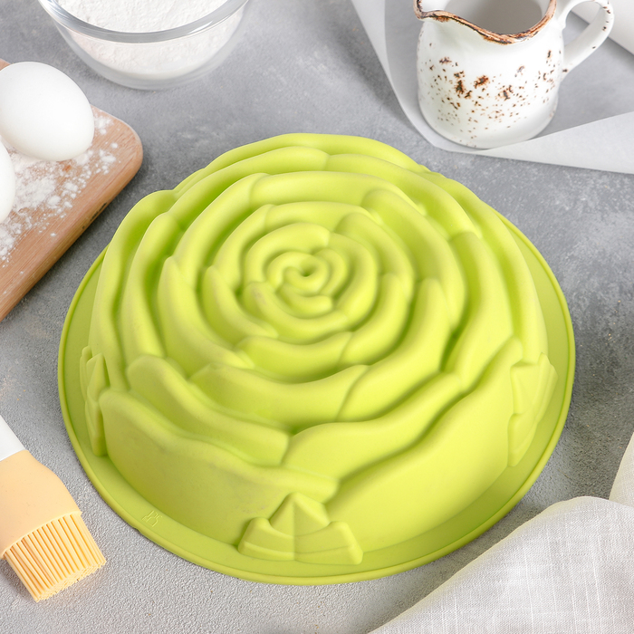 Форма для выпечки "Роза", цвета МИКС