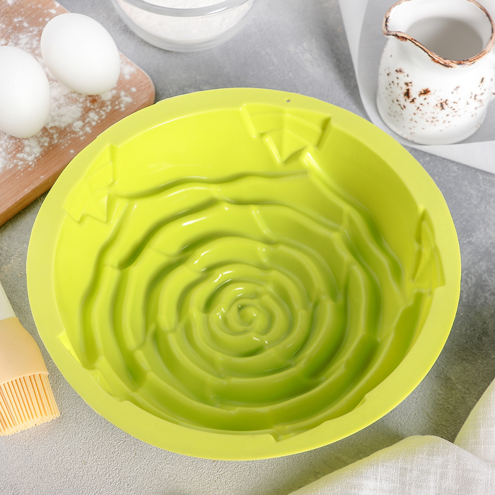 Форма для выпечки "Роза", цвета МИКС