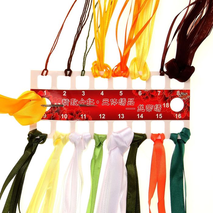 Набор для вышивания лентами "Ромашки в вазе" размер основы 80*50