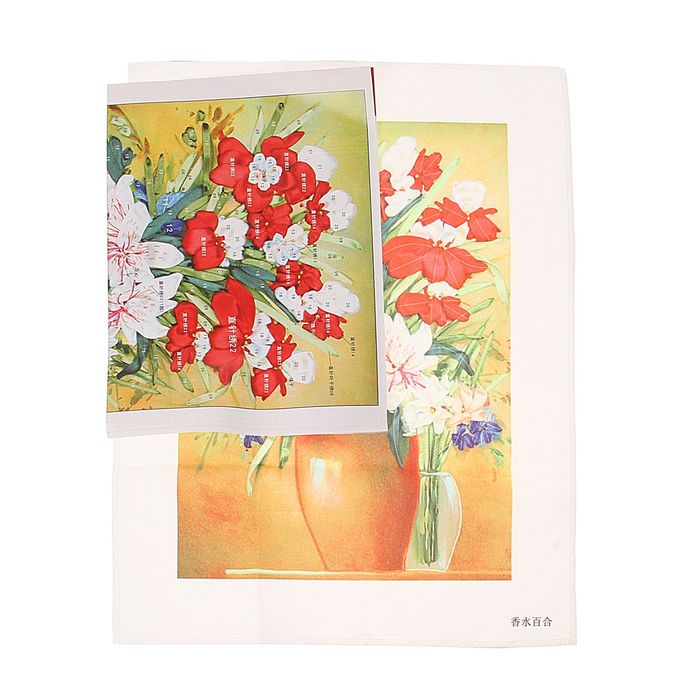 Набор для вышивания лентами "Букет с лилиями" размер основы 46*35 см