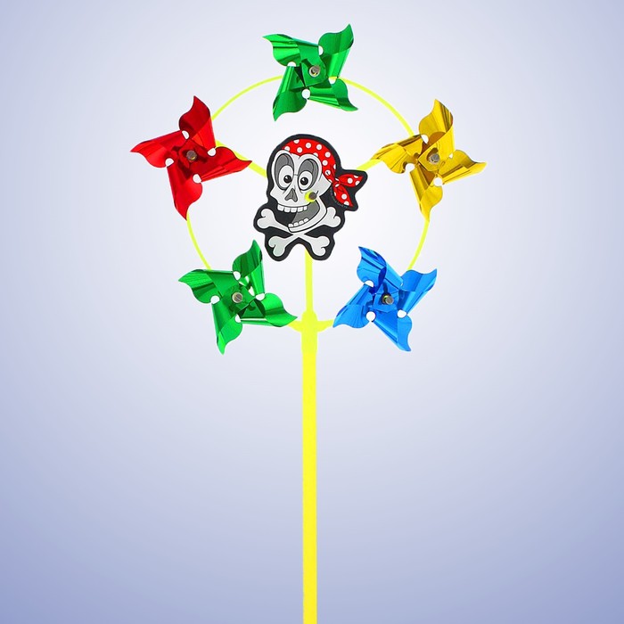 Ветерок с фольгой "Пират", 42 см