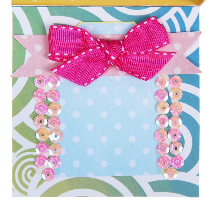 Коробочка с пожеланиями своими руками "Пирожное", 3 листа с элементами + декор