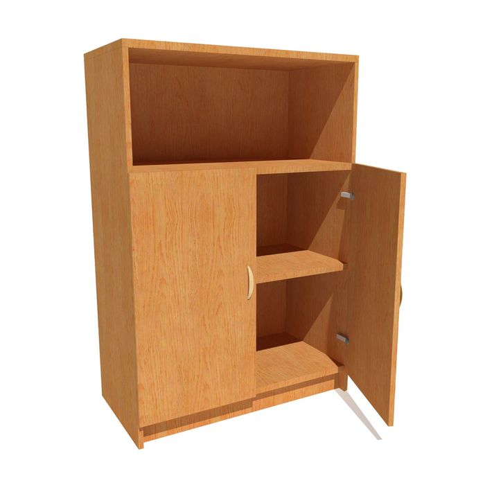 Шкаф для документов средний с нижними дверями 800*420*1190 бук бавария