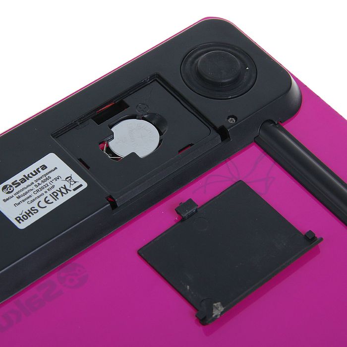 Весы напольные Sakura SA-5065 Ultraslim, электронные, до 150 кг, розовые