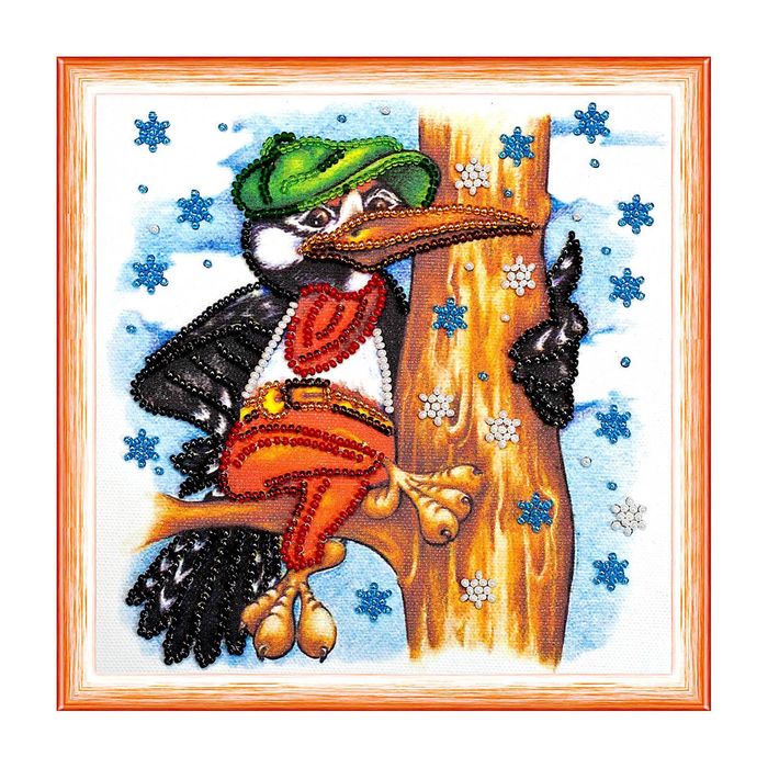 Набор для вышивки бисером "Дятел"