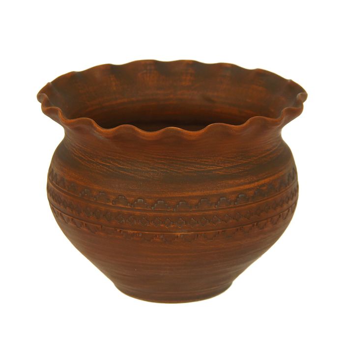 Кашпо, красная глина, 1,5 л