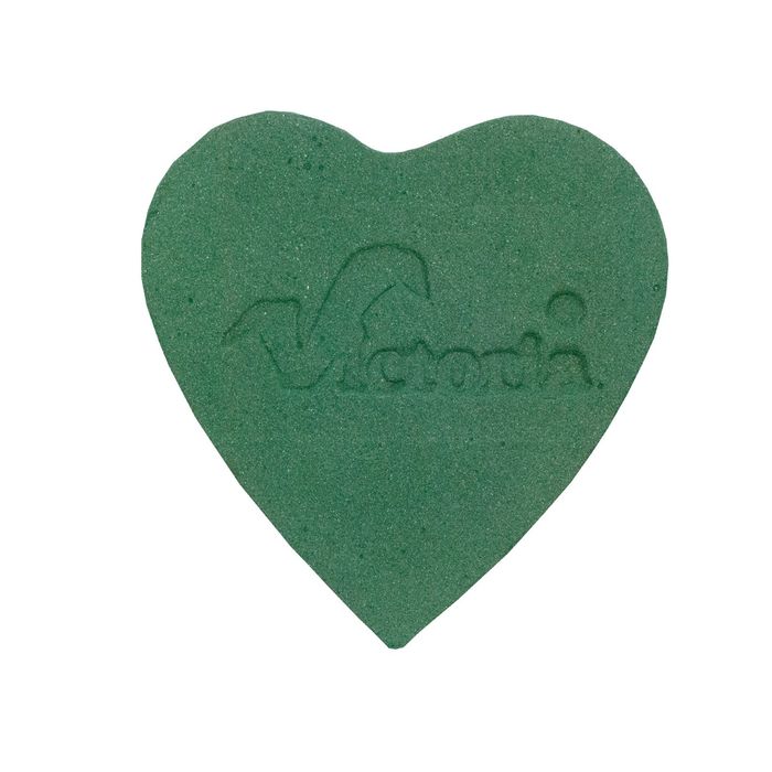 Губка флористическая "Виктория", микрофон сердце, 15 х 13 х 19 см