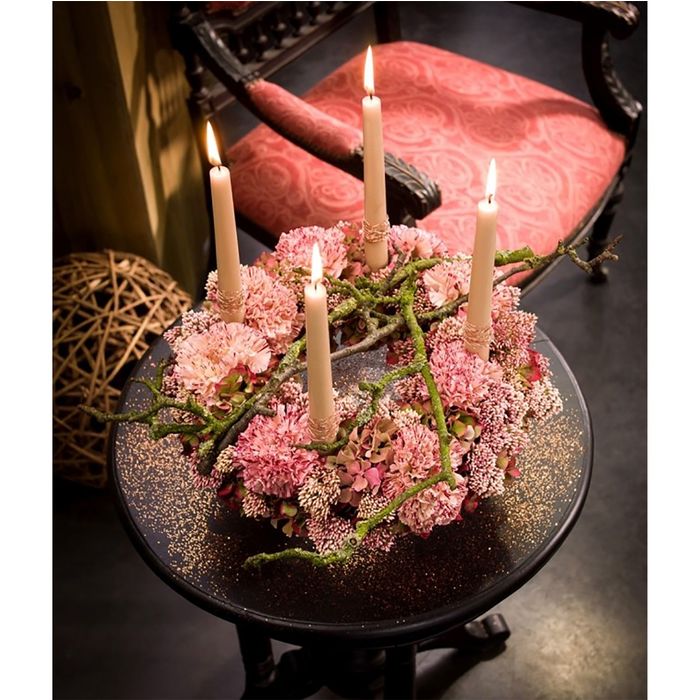 Губка флористическая "Виктория", кольцо на пластиковой подставке, 17 см