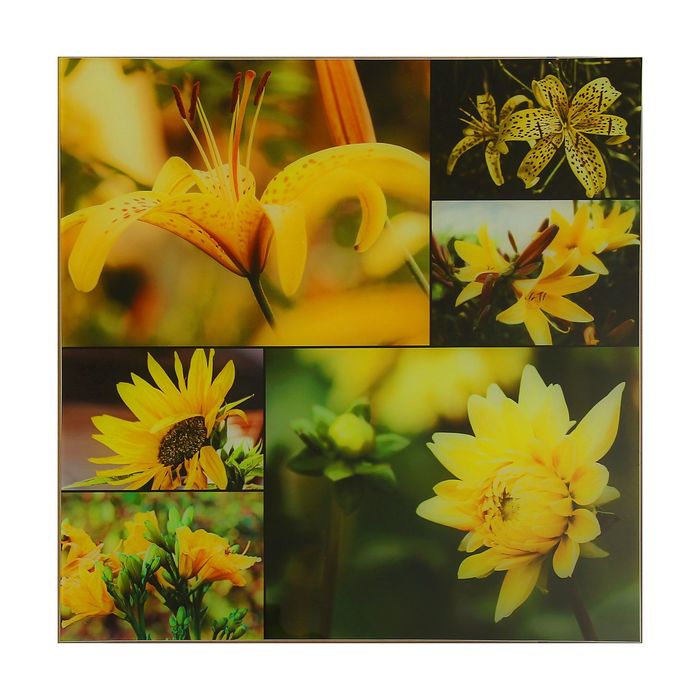 Картина на стекле "Цветы"