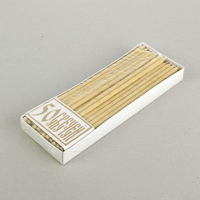 Свечи праздничные, пасхальные, белые, 50шт