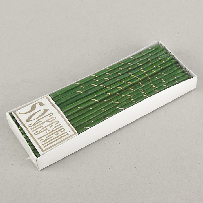 Свечи праздничные, пасхальные, зелёные, 50шт