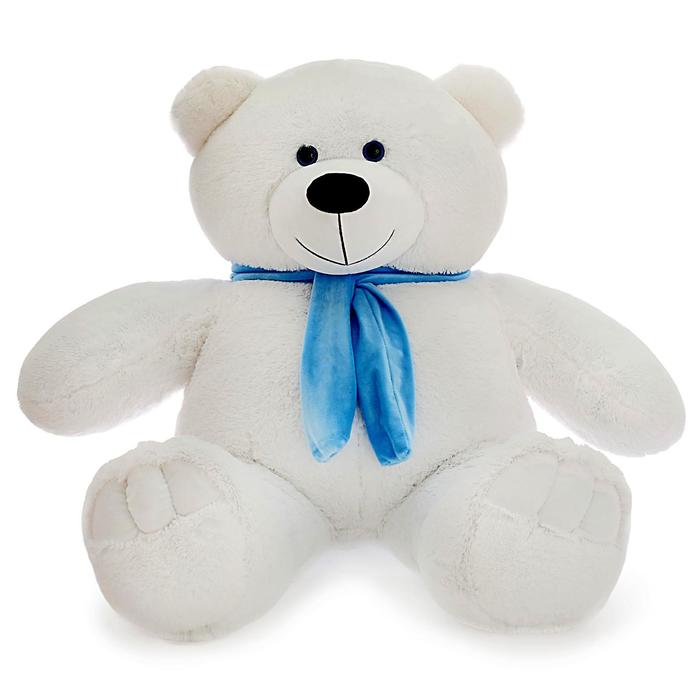 Мягкая игрушка "Мишка Олимп", цвет белый, 110 см