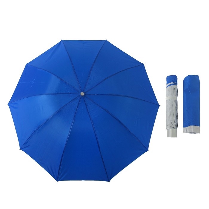 Зонт механический "Однотонный", R=54см, цвет МИКС