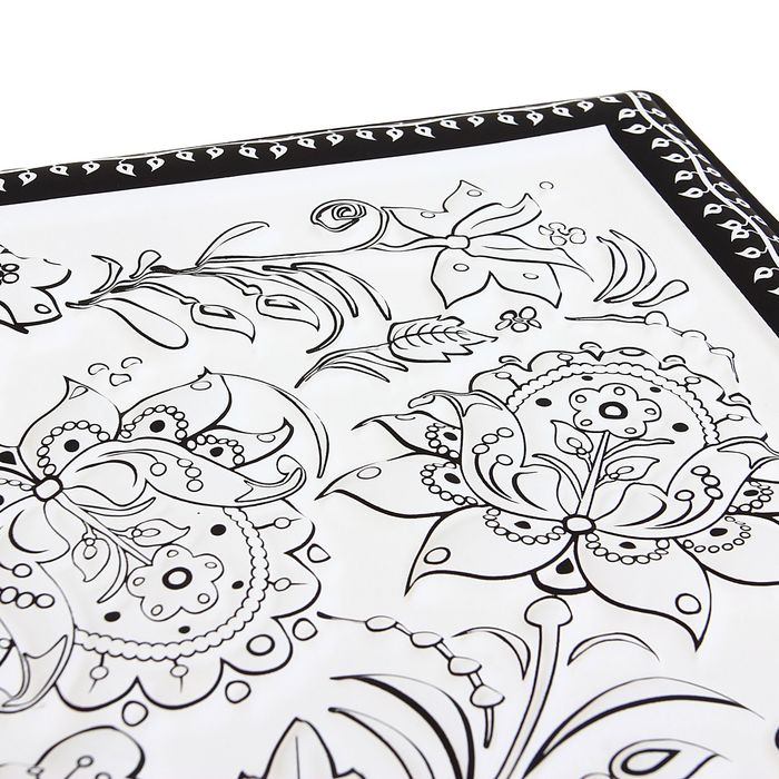 Раскраска объемная "Цветочки" из пластика с 5 фломастерами