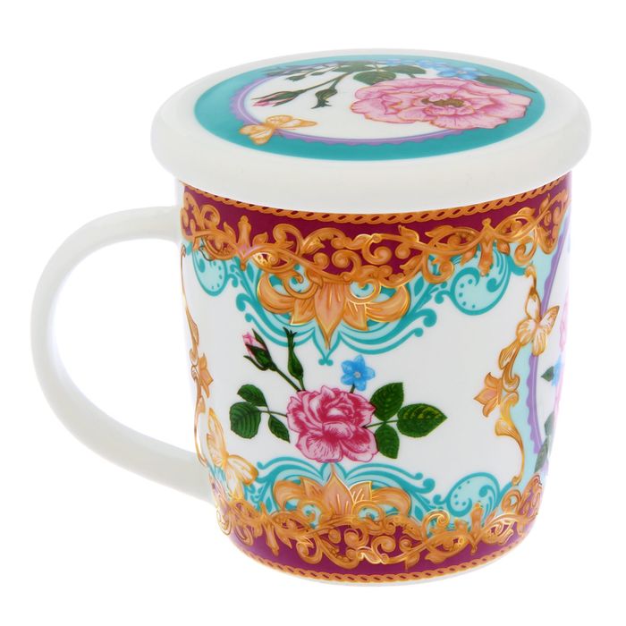 Набор кружка с крышкой-подставкой "Любимая жена", 350 мл