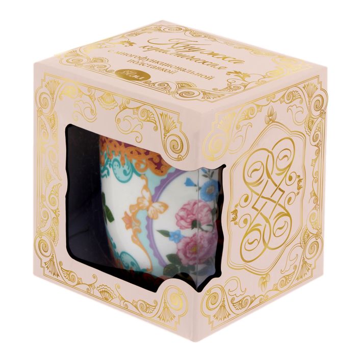 Набор кружка с крышкой-подставкой "Любимая жена", 350 мл