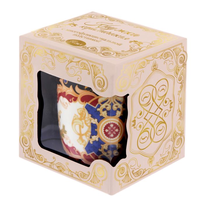 Набор кружка с крышкой-подставкой "Любимый муж", 350 мл