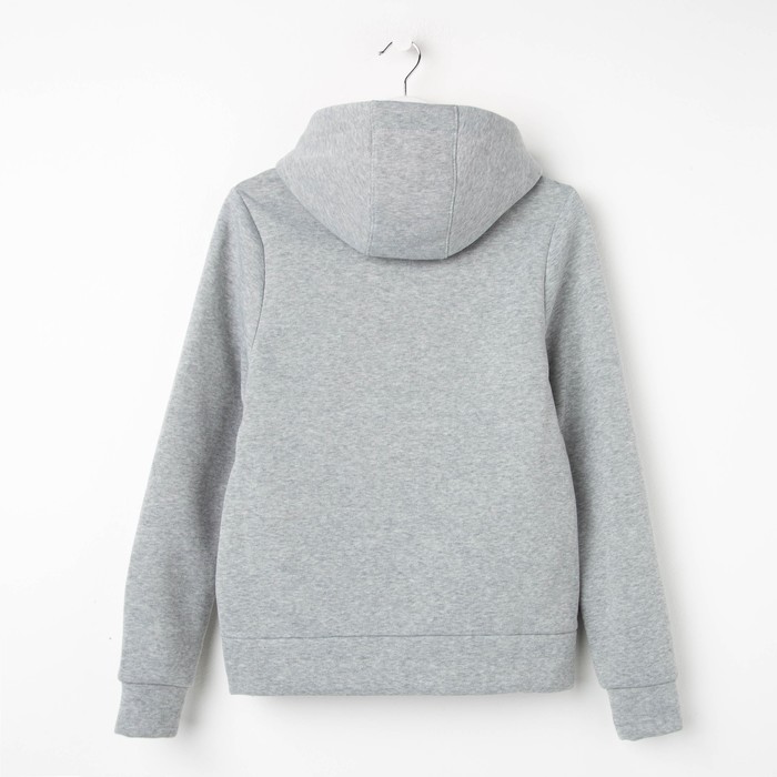 Толстовка женская с начесом Розы 710 серый, р-р 48