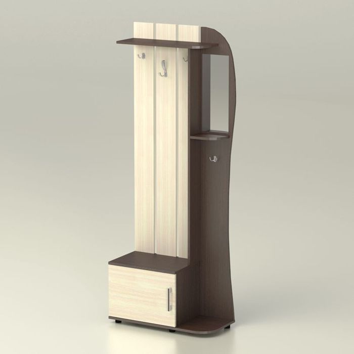 Прихожая "Алиса" (754х334х1950), венге, дуб млечный