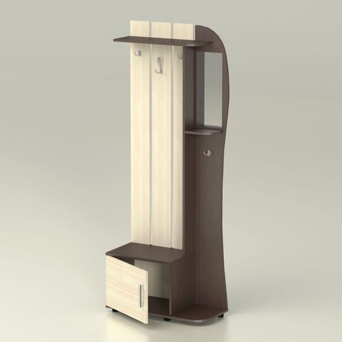 Прихожая "Алиса" (754х334х1950), венге, дуб млечный