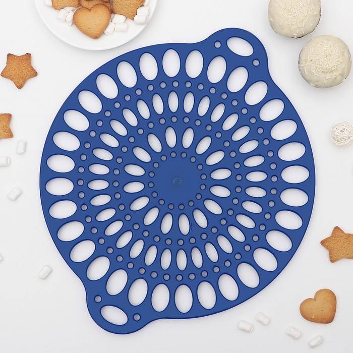 Подставка-трафарет для торта 38х32 см "Круги", цвет МИКС