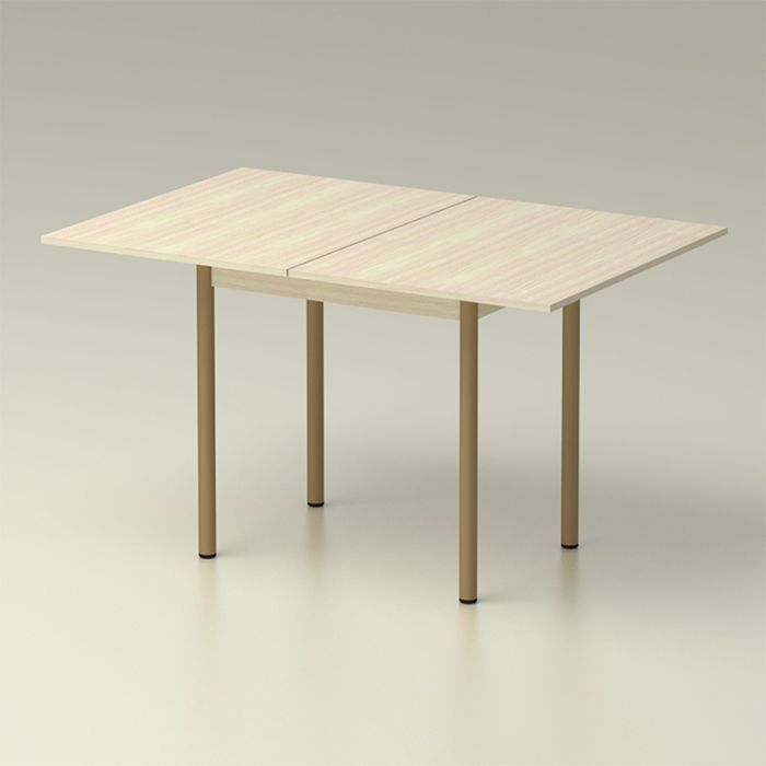 Стол обеденный раскладной 860х650, дуб млечный