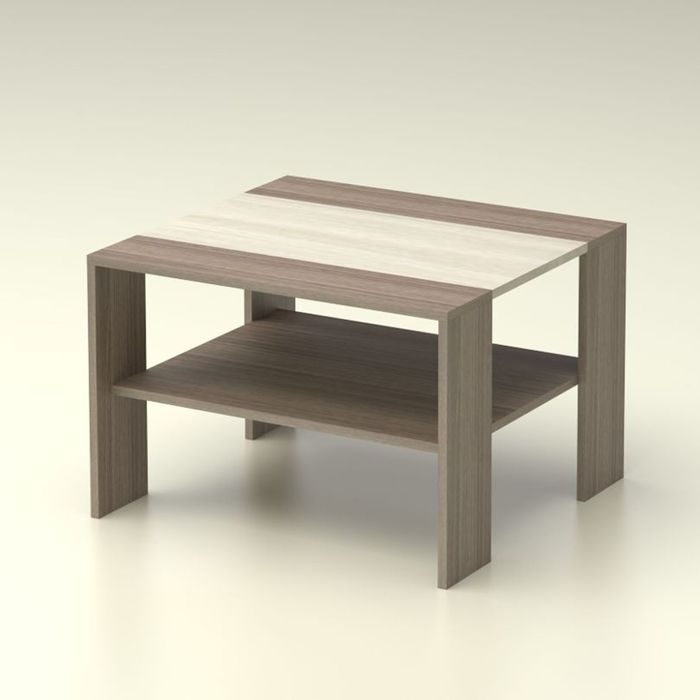 Стол журнальный "Максим" 690х640х464, ясень шимо темный/ясень шимо светлый