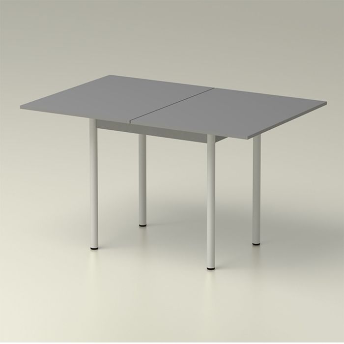 Стол обеденный раскладной 860х650, титан