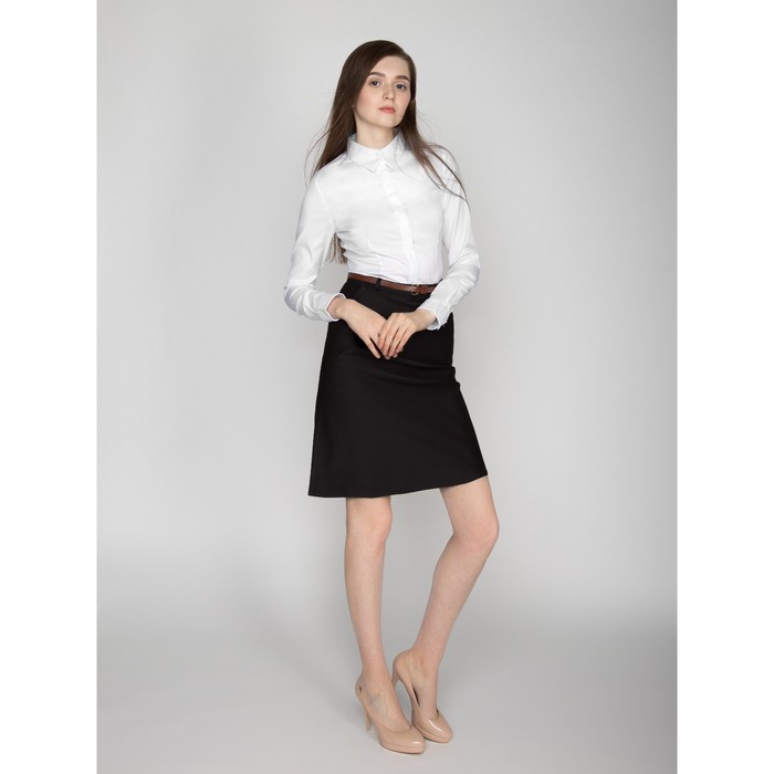 Юбка женская, размер 50, рост 170, цвет чёрный (арт. 324 С+)