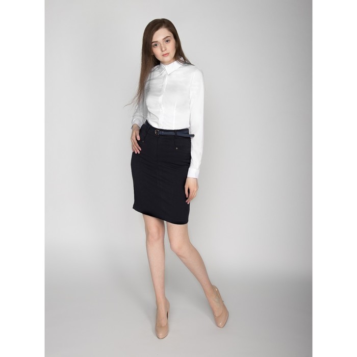 Юбка женская 361, размер 42, рост 170, цвет синий